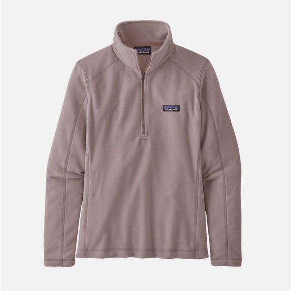 PATAGONIA WOMEN'S MICRO D 1/4 ZIP DUSTY PINK - Picture 2 of 5